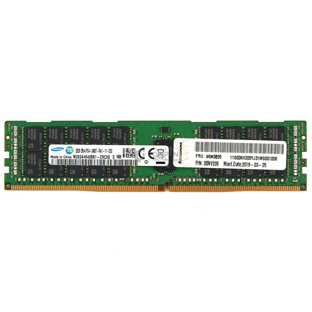 46W0835 LENOVO DDR4 32GB 2RX4 PC4-19200 2400MHZ RDIMM CAS 17-17-17